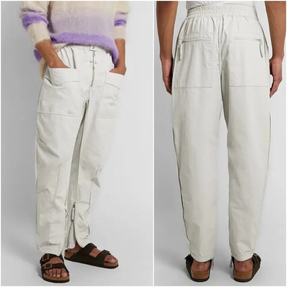 ISABEL MARANT Men's Tilsen Tapered Cotton Cargo Trouser pants sz Medium